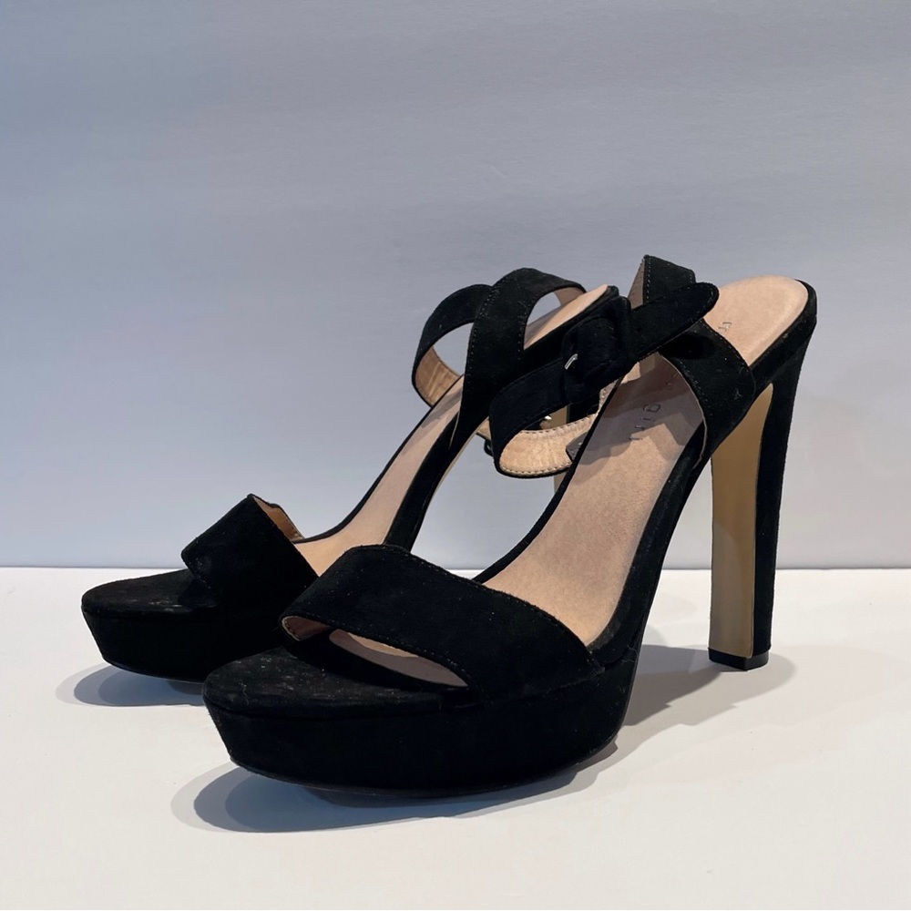 Madden Girl Black Platform Heels | Size 8